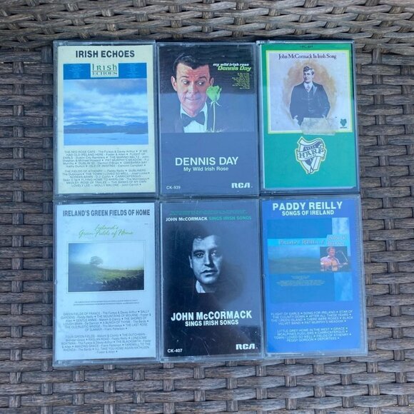 CASSETTE Tape Lot 6 Ireland Irish Echoes Dennis Day John McCormack Paddy Reilly - Picture 2 of 6